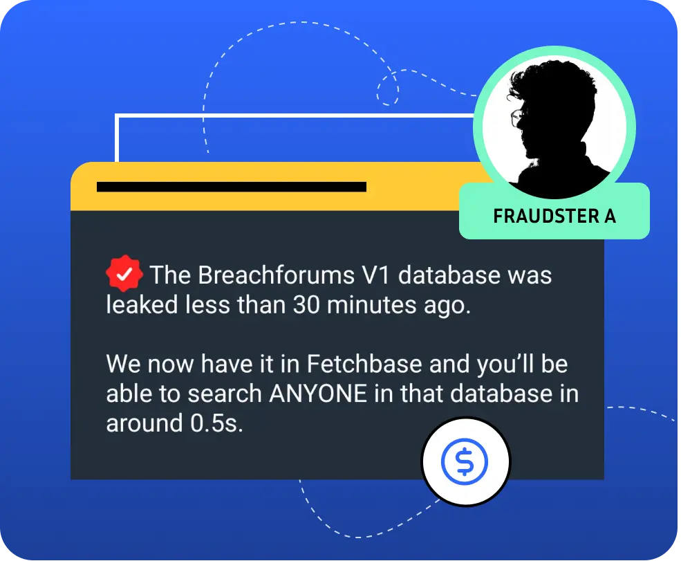Fraudster A markets the tool on Telegram, selling access for $10 for a week. They also post updates to inform subscribers about new database leaks available within the tool.